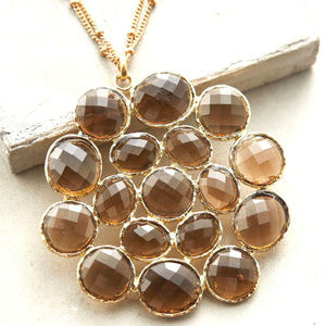 Anthropologie Brown Annemette Pendant Necklace